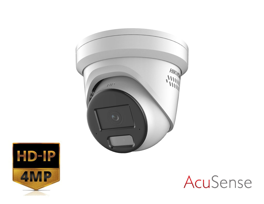 Hikvision DS-2CD2346G2H-IS2U/S(L)(RB) 4 MP AcuSense Active-Deterrence Turret Camera