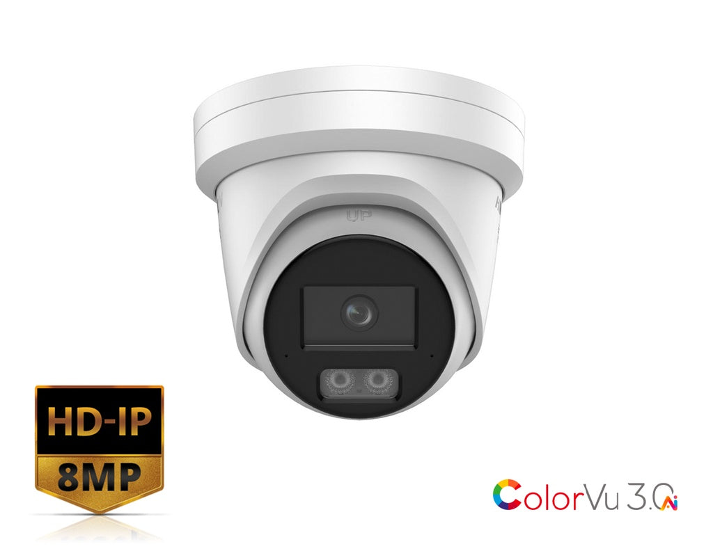 Hikvision DS-2CD2387G3-LI(2U)Y 8 MP ColorVu Smart Hybrid Light Turret Camera