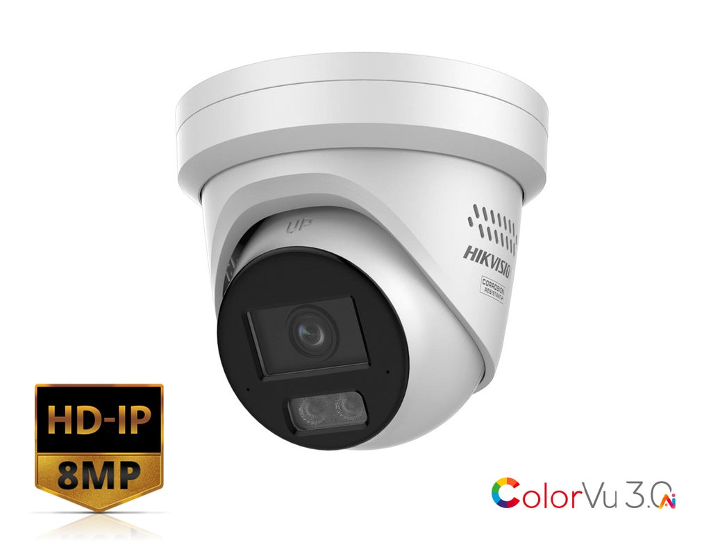 Hikvision DS-2CD2387G3-LIS2UY/S(L)(RB) 8 MP ColorVu Active-Deterrence Turret Camera