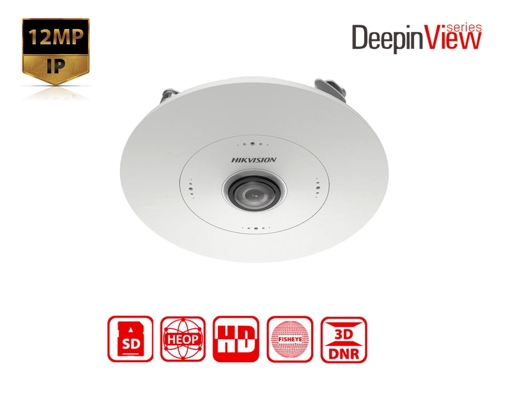 Hikvision DS-2CD63C5G1-S/RC 12 MP DeepinView Fisheye Network Camera (1.29 mm)
