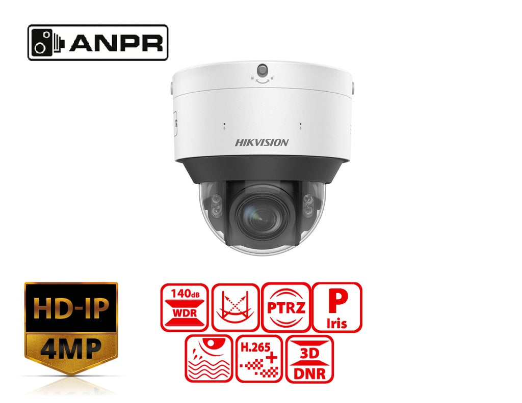 Hikvision iDS-2CD7547G0/P-XZHSY 4 MP DeepinView ANPR Varifocal Dome Camera (2.8–12 mm)