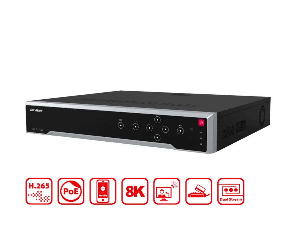 DS-7716NI-M4/16P - Hikvision 16-ch 1.5U 16 PoE 8K NVR product image