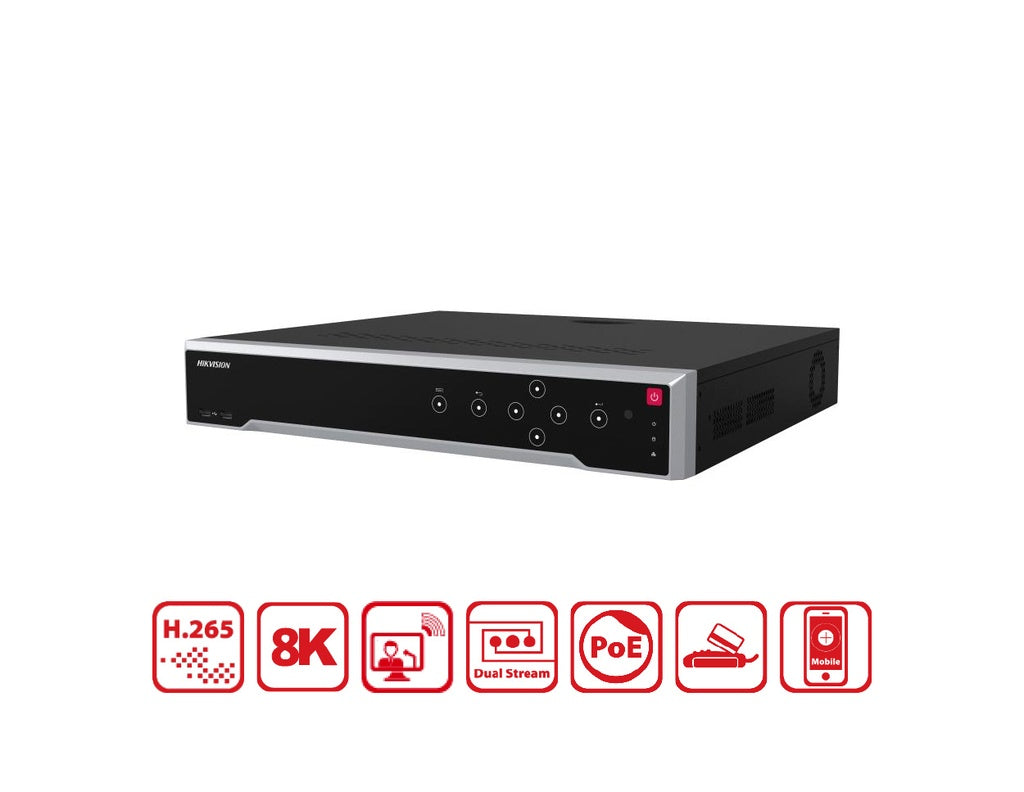 DS-7732NI-M4/16P - Hikvision 32-ch 1.5U 16 PoE 8K NVR product image