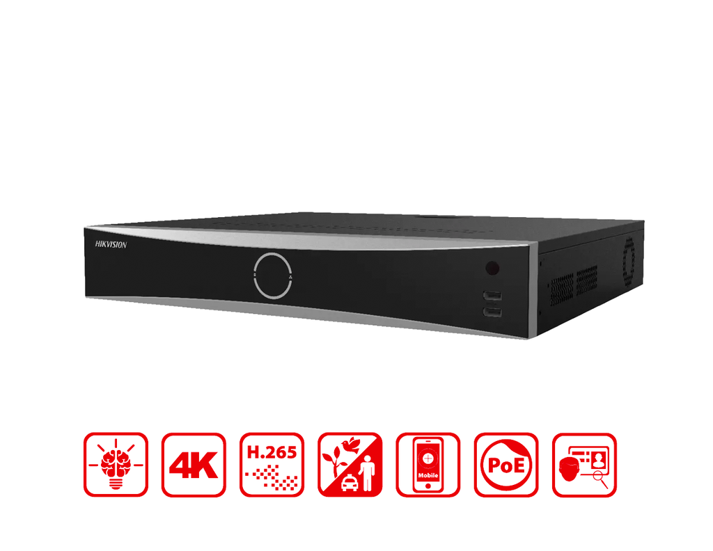DS-7732NXI-K4/16P(D) - Hikvision 32 CH 16 POE K Series AcuSense 4K NVR product image