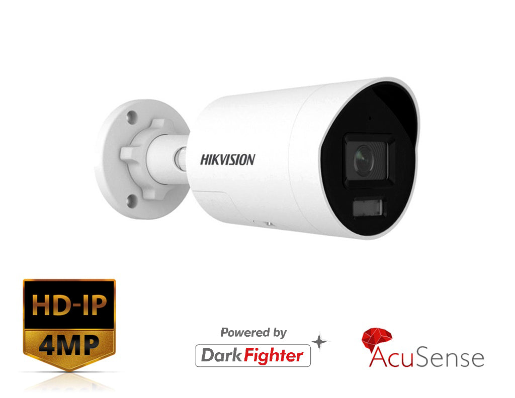 Hikvision DS-2CD2046G2H-IU(2.8mm) 4 MP DarkFighter Mini Bullet Network Camera with Microphone product image