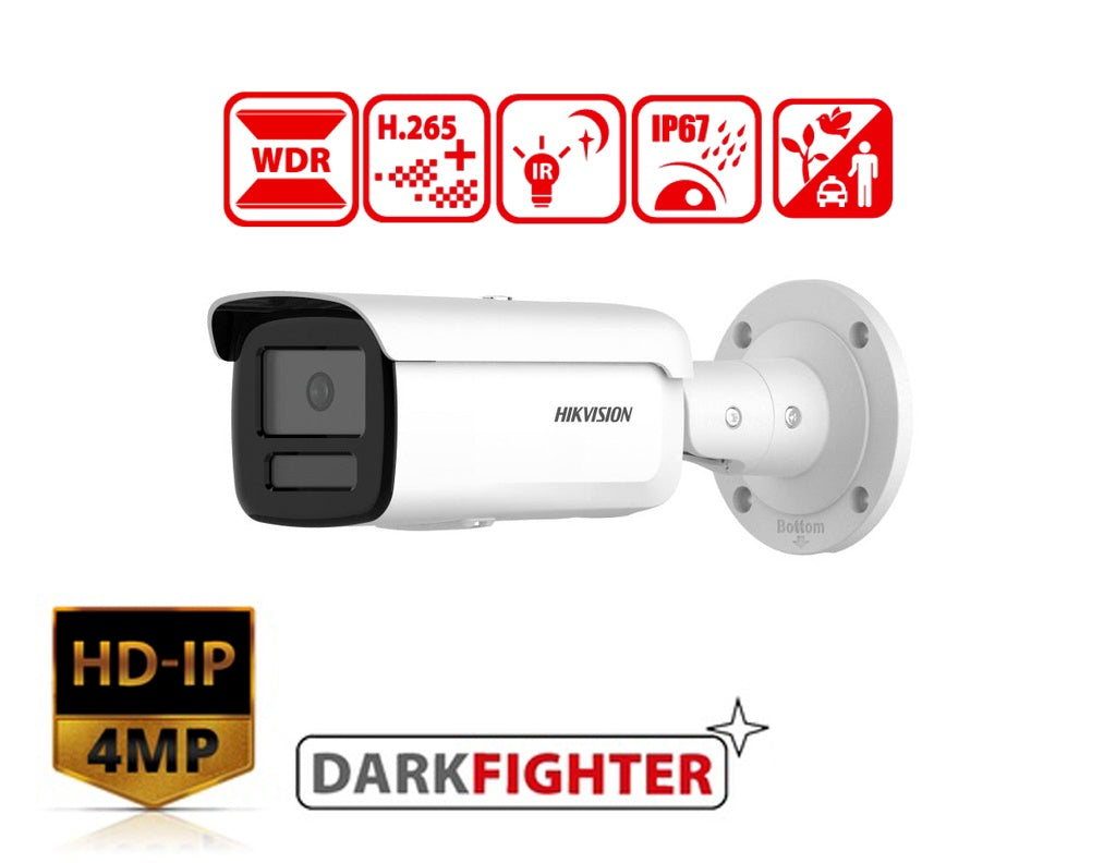 Hikvision DS-2CD2T46G2H-2I(2.8mm) 4 MP DarkFighter Fixed Bullet Network Camera product image