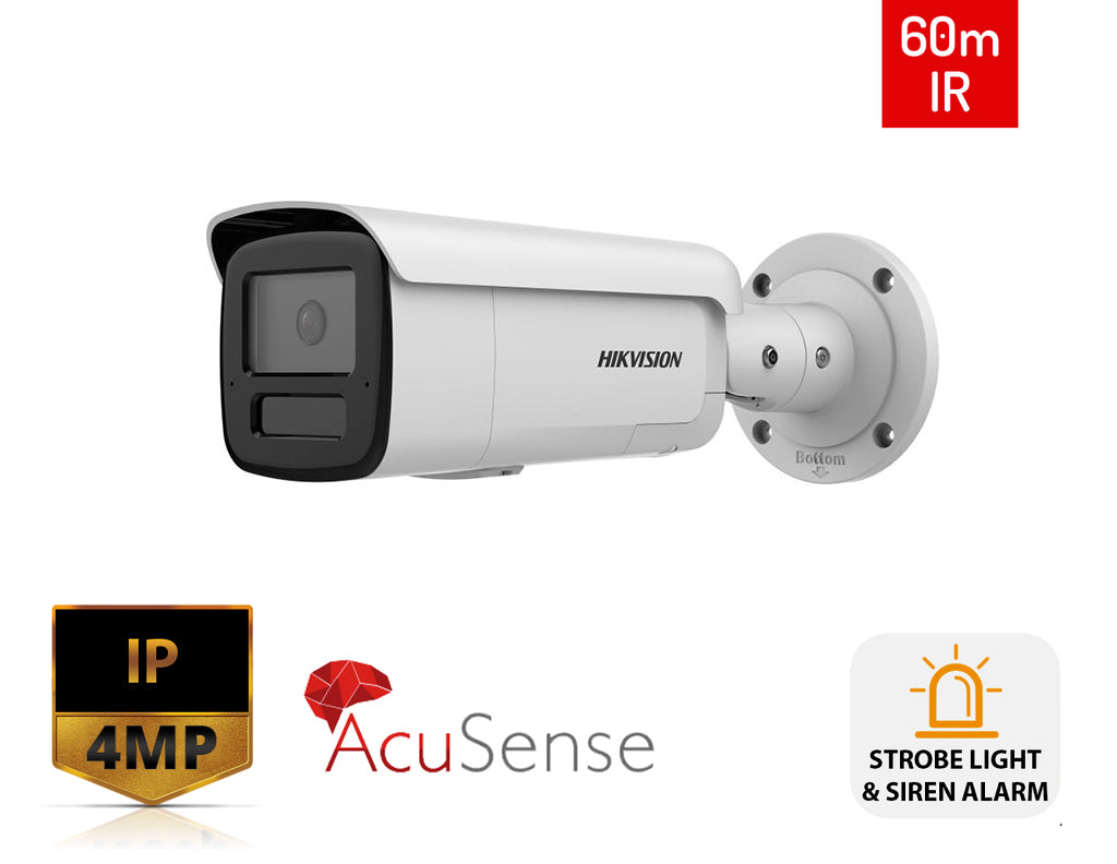 Hikvision DS-2CD2T46G2H-IS2U/S(L)(RB) 4 MP AcuSense Active-Deterrence Bullet Camera product image