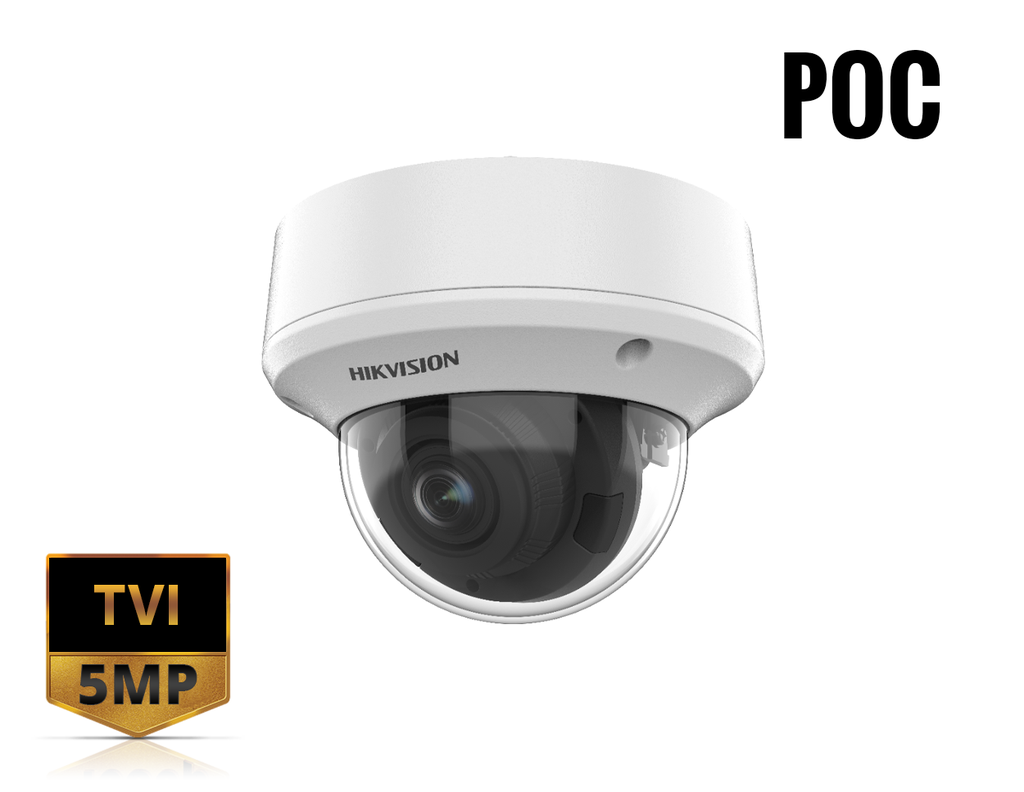 Hikvision DS-2CE5AH0T-VPIT3ZE 5 MP Vandal-Resistant PoC Motorised Varifocal Dome Camera product image