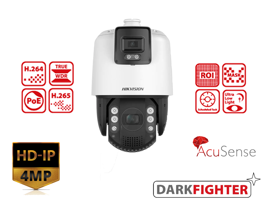 Hikvision DS-2SE7C432MW-AEB(14F1)(P3) TandemVu 4 MP 32× Colour & IR Network Speed Dome product image