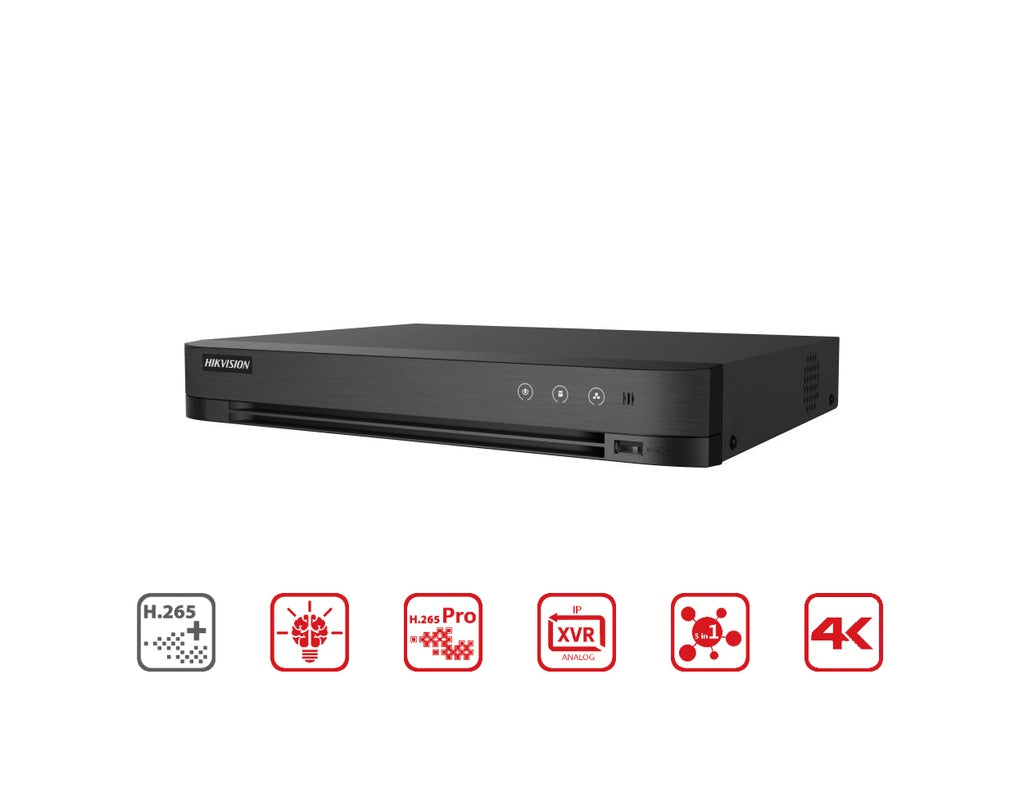 iDS-7204HUHI-M1/XT - Hikvision 4-ch 5 MP 1U H.265 AcuSense DVR product image