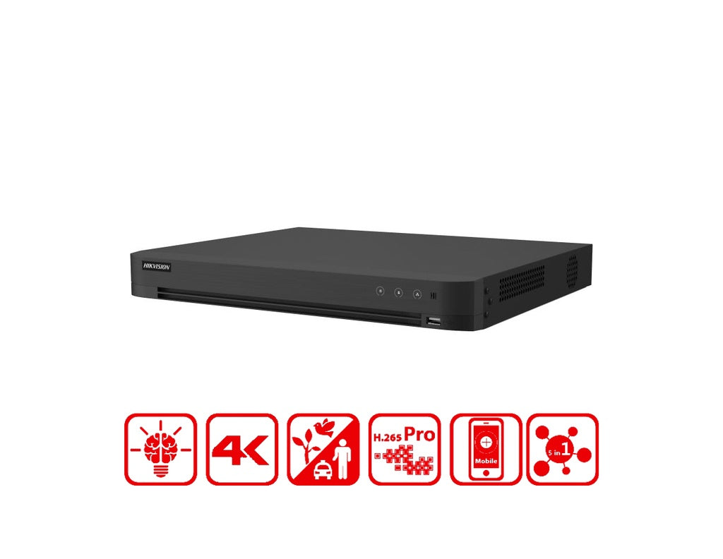 iDS-7216HUHI-M2/XT - Hikvision 16-ch 5 MP 1U H.265 AcuSense DVR product image
