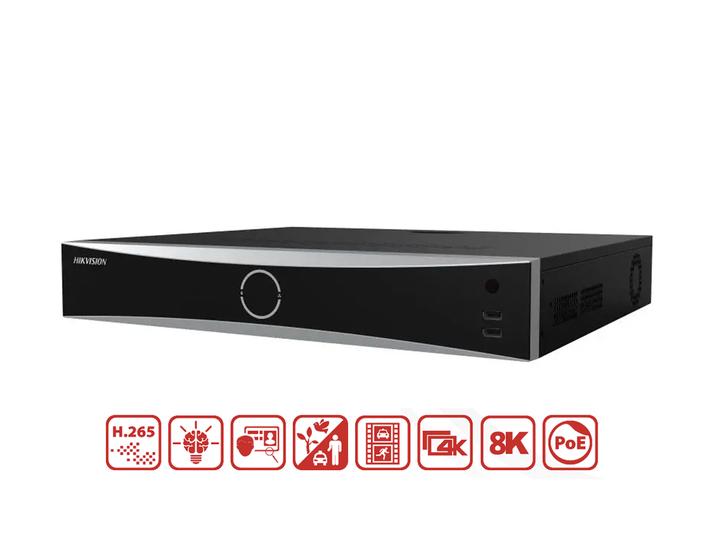 iDS-7732NXI-M4/16P/X - Hikvision 32-ch 1.5U 16 PoE 8K DeepinMind NVR product image